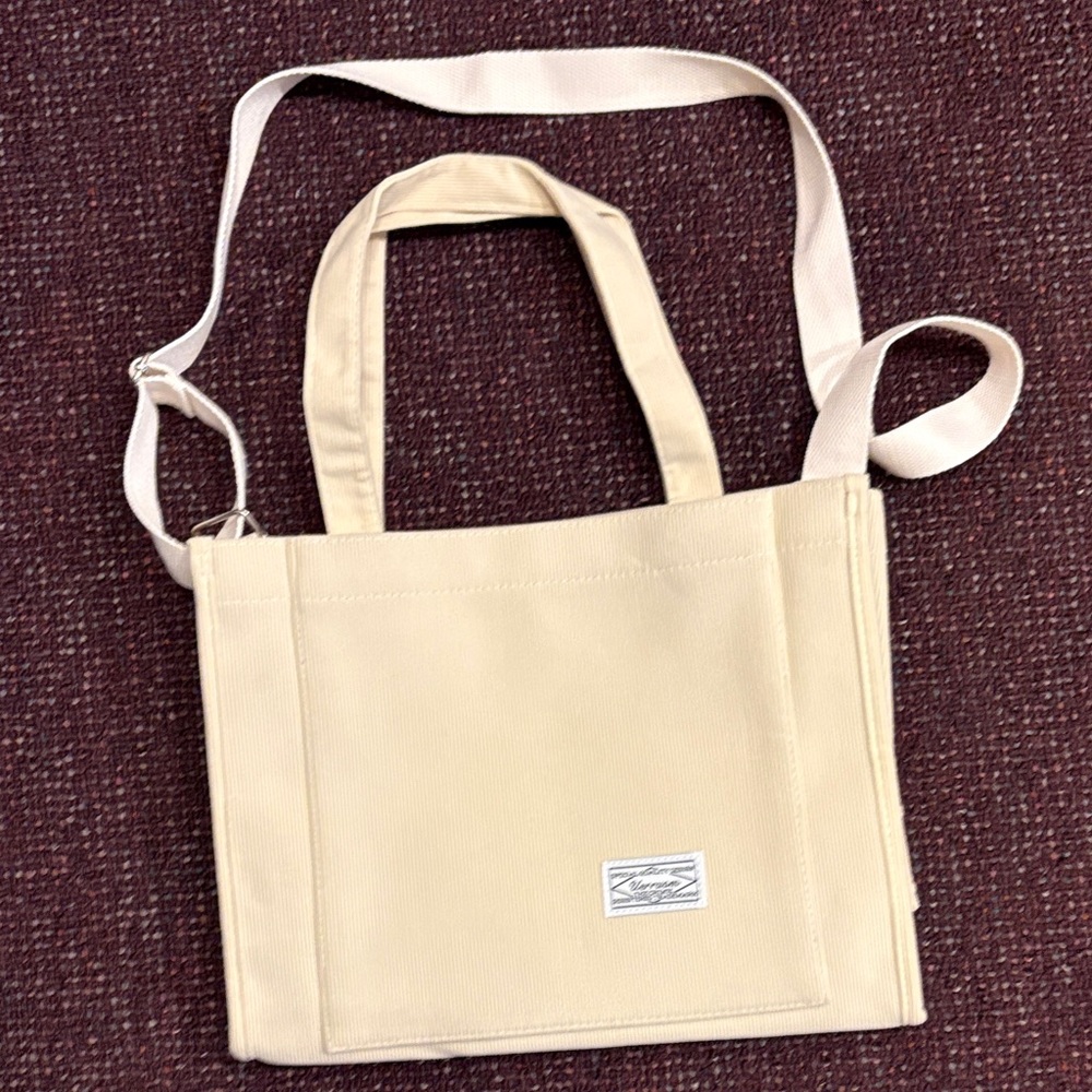 Beige Canvas Tote Bag brand new without tags